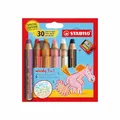 STABILO Buntstift Wasserfarbe & Wachsmalkreide woody 3 in 1, Jubiläumsedition, E