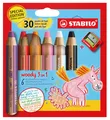 STABILO Multitalentstift woody 3 in 1 6er Etui Einhorn