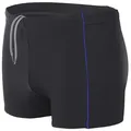 Aquarti Badehose Aquarti Herren Badehose Kurz mit Kontrastpaspel blau|schwarz L
