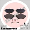 Vorderachse ZIMMERMANN 24869.195.1 Bremsbelagsatz, Scheibenbremse für INFINITI,M