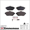 Zimmermann 24869.195.1 Bremsbelagsatz für MERCEDES BENZ CLA B KLASSE A GLA W246