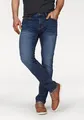 Straight-Jeans "Hutch", gerade Beinform, teilweise mit modischen Destroyed-Effekten, Gr. 31 - Länge 34, blue Länge 34