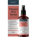 Vitamin B12 Spray 500μg + 100μg Quatrefolic Folsäure pro Sprühstoß Spray, 30 ml