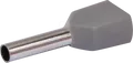 QUAD 22C434 - Twin-Aderendhülsen 0,75 mm², Grau 100 St.