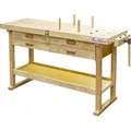 Holzmann Hobelbank WB162L inkl. 4 Bankhaken und Haltestäbe