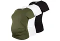 M.M.C. Umstandsshirt Basic Umstandsmode Kurzarm (3-tlg)