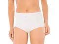 Schiesser Damen Taillenslip Maxi, 2er Pack, Gr. 38, weiß (weiss 100)