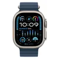 Apple Watch Ultra 2 49mm GPS + 4G Titangehäuse Ocean Armband Blau (130-200 mm)
