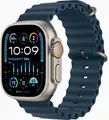 APPLE Watch Ultra 2 GPS + Cellular 49mm Titanium Case mit Blau Ocean Band