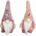 Wichtel In Pink / Rosa Im 2er Set - Textil Wichtel 19 Cm
