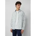 s.Oliver Langarmhemd Hemd Slim Fit: Langarmhemd mit All-over-Print und Kentkragen bunt L