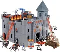 STARLUX 404002 Le Château Noir Ritter Ritterburg-Ritterfiguren-Die Schwarze Burg, Grau, 40 x 40 x 24 cm