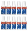 10 x Korrekturfluid Tipp-Ex Rapid Fluid Flasche 25ml weiß mit Verstreicher