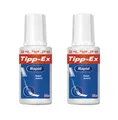 2 x Korrekturfluid Tipp-Ex Rapid Flasche mit 25ml weiß mit Verstreicher