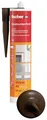 fischer Premium-Bausilikon, geruchsarmes Silikon, wetterfeste Dichtmasse für Innen & Außen, Kartusche für zahlreiche Anwendungen und Baustoffe, Langzeitschutz vor Schimmel, 310 ml, braun