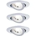 Paulmann LED-Einbaustrahler 3er Set Chrom matt schwenkbar