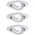Paulmann Led Einbauleuchte Chrom Matt Schwenkbar Schwenkbar 3er Set Einbauleuchte
