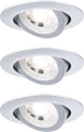 PLM 93389 - Einbauleuchte, 6 W, 3000 K, 70°, rund, chrom matt, 3er Set