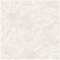 Profhome Vliestapete 369274-GU Natur Tapete Dschungel matt grau silber weiß 5,33 m2, leicht strukturiert, matt, (1 Rolle, 5,33 qm), Vliestapete in grau grau 0.53 m x 10.05 m
