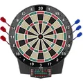 VEVOR Elektronische Dartscheibe, 393 mm E-Dartsboard mit 43 Spielen & über 320 Variationen für bis zu 8 Spieler, 6 Darts mit Flights & 50 Ersatz-Dartspitzen, Farb-LCD-Punkteanzeige