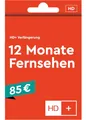 HD+ Verlängerung für 12 Monate per Email, Fernsehen über Satellit oder Internet