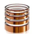 Hitzebeständiges Kapton Tape Set 5x Rollen 3mm-25mm x 33m Hochtemperatur Kleb...