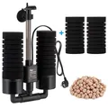 Aquarium Schwammfilter3/5W Elektrischer Aquarium FilterLeiser Tauchschaum Dop...