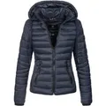 Navahoo Damen Steppjacke Lulana – Leicht, Stylisch & Abnehmbare Kapuze
