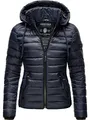 Navahoo Damen leichte Übergangsjacke Steppjacke mit Kapuze Lulana Navy Gr. S