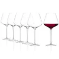 Stölzle Lausitz Burgundergläser Q1 6er-Set 650 ml – Handgefertigte Weingläser ideal für Burgunder-Weine – Stilvolle Rotweingläser aus bleifreiem Kristallglas – Mundgeblasene Gläser in modernem Design