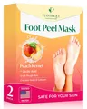 Fußmaske - Hornhaut Socken - Fussmaske Pfirsich 2 Paar Hornhautentferner Socken