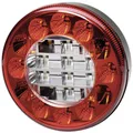 Hella® LED-Nebelschluss-/Rückfahrleuchte rund, links/rechts, weiß; rot, 122 x 122 x 43 mm, 10 – 30 V DC, E9 1288, 2NR 357 027-051 000000000011268101