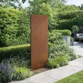 ESTEXO Sichtschutzelement Sichtschutz Edelrost 150 cm Sichtschutzwand Gartendekoration Zaun Rost Metall (mit Steckfuß)