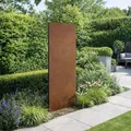 Sichtschutz Rost Metall Gartenzaun 150x50cm Steckfuß Sichtschutzwand Edelrost