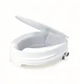 Toilettensitzerhöhung Relaxon Basic Toilettenaufsatz WC Aufsatz 10 cm Erhöhung Mit Hygiene-Ausschnitt Weiß