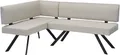 byLIVING Eckbank TORONTO, Webstoff, bis 160 kg, Taschenfederkern, 4-Fußgestell, 3 Sitzplätze