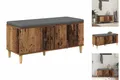 Flurbank Mit Kissen Mit Speicher Altholz 60x38x46 Cm