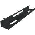 FINEBUY Kabelführung (Untertisch Kabelführung Breit Schwarz, 80x7x13 cm), Kabelmanagement Kabelschacht Pulverbeschichtet schwarz 80 cm x 13 cm