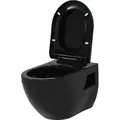 Wand-wc Keramik Schwarz Vidaxl Schwarz