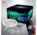 B.K.Licht Schrankleuchte Smart LED Strip 5M Fernbedienung - BKL1243, LED fest integriert, WiFi LED Band App Sprachsteuerung Selbstklebend 2,4 GHz