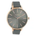 Oozoo Armbanduhr blaugrau Leder C10713 Timepieces Damen Analog-Quarzuhr UOC10713