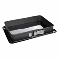 Zenker Deluxe Rechteck-Springform mit Flachboden Kuchenform Backform L 42 cm