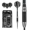 Winmau Blackout Steeldart 24g Zylinder Schwarz-Silber 90 % Tungsten Steel Dart
