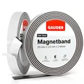 GAUDER Magnetband selbstklebend stark - Magnetstreifen mit Schaumstoff-Kleber für unebene Untergründe - Zuschneidbares Magnetklebeband mit hoher Haftkraft - Optimierte Magnetkraft (3 m x 20 mm)