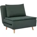 Homcom Schlafsessel, Dunkelgrün, Buchenholz, 90x80x95 cm, Wohnzimmer, Sessel, Schlafsessel