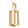 LED Wandleuchte Metall 40.6 cm hoch in Gold Weiß 3000 K 802 lm Modern Wandlampe