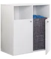 VCM Hochschrank Wäscheschrank Wäschetruhe Wäschebox Dreso L 2-f