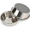 Rudelkönig Edelstahlnapf Hund 2er Set 900 ml Rutschfest BPA Frei