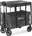 Sekey Bollerwagen Regenschutz für Bollerwagen Faltbar mit Dach, Bollerwagen Zubehör Regenabdeckung aus Hochwertigem Eva-Material, 75 * 50 * 65 cmBollerwagen Nicht enthalten