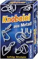 KOSMOS 711221 Knobelei aus Metall, Knifflige Rätselspiele und spannende Knobeltricks, Mitbringspiel